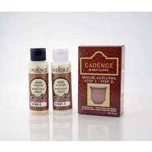 Odea Cadence Mozaik Çatlatma Akrilik Boya, Step 1-Step 2 Seti, 120ML, Çok Renkli