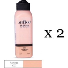 Odea Artdeco Akrilik Boya 140 Ml, 2'li Set, Flamingo Renk