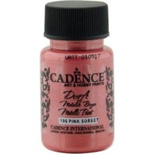 Odea Cadence 196 Pink Sorbet Dora Metalik Boya, 50 Ml, Akrilik