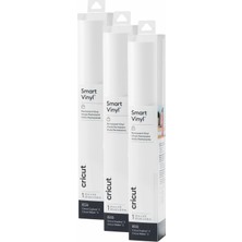 Odea Cricut Akıllı Kalıcı Vinil, Beyaz, 3'lü Paket 3 Ayak Rulosu (33 x 91 Cm) Yapışkan El Işi Vinil - Maker 3 ile 12 Fit'e Kadar Kesimler Için Matsız Kesim / 3 Makineyi Keşfedin