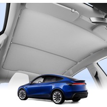 Odea Spigen Tesla Model Y Juniper 2026-2025 Cam Tavan Güneşliği Sunroof Araç Tavan Güneşlik Perdesi TO26YJ Black - ACP09568