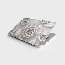 Odea Laptop Sticker Bilgisayar Notebook Pc Kaplama Etiketi 3D Gül Çiçek