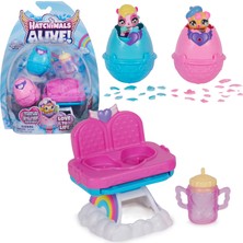 Odea Hatchimals Alive Ikiz Mama Sandalyesi Oyun Seti - Kendiliğinden Yumurtadan Çıkan 2 Mini Figür, 3 Aksesuar ve Sihirli Oyun Fikirleri, 3 Yaş ve Üzeri Çocuklar Için Oyuncak