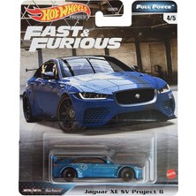 Odea Mattel Hot Wheels Fast & Furious Full Force Jaguar Xe Sv Projesi 8 4/5, Mavi