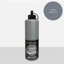 Odea Cadence Hybrid Multisurface Akrilik Boya, 500 Ml, H-090 Koyu Gri