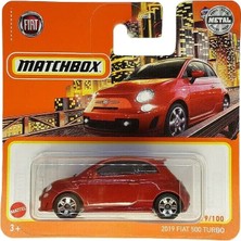 Odea Kibrit Kutusu - 2019 Fıat 500 Turbo - Mbx 19/100 - GXM21 - Kısa Kart - Süper Hızlı Lesney - Kırmızı - Mattel 2021