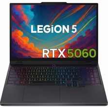 Lenovo Legion 5 15IRX10A45 Intel Core I7 14700HX 64GB 2tb SSD RTX5060 Windows 10 Pro 15.1" Wqxga 165Hz 1000NIT OLED Taşınabilir Bilgisayar 83LY00KXTRA45