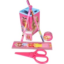 Odea Barbie Full Metal Kalemlık Masaüstü Organizer Kırtasiye Seti, Metal, Tek Ebat