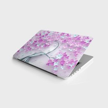 Odea Laptop Sticker Bilgisayar Notebook Pc Kaplama Etiketi 3D Mor Ağaç
