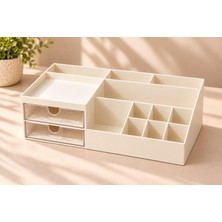 Odea Pink & Blue Home - Çok Amaçlı Makyaj, Masaüstü Düzenleyici | Ikili Çekmeceli Organizer