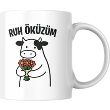 Odea Ruh Öküzüm Kupa Bardak Komik Yazılı Hediyelik Kahve Çay Kupası