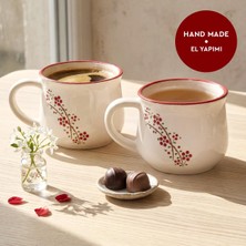 Odea Aryıldız Rosella 2’li Seramik Kupa Kırmızı 150 ml