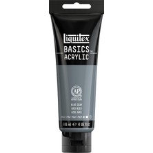 Odea Liquitex Basics 1046142 Monopigmente Akrilik Boya, Sanatçı Pigmentleri, Solmaz, Orta Viskozite, Aşivkalitesi, Ipek Parlaklığında Kaplama, 118 ml Tüp, Mavi Gri