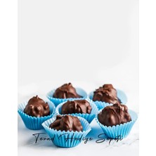 Odea Trend Hediye Sepeti Takribi 200 Adet Mini Boy Mavi Truff Çikolata Kağıdı, Lokum Kağıdı, Muffin Kek Kalıbı 30X20 mm Doğum Günü Parti Dekorasyonu Için