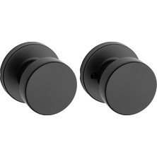 Odea Kwikset 97200-892 Pismo Kapı Topuzu, Mat Siyah, Yuvarlak Gül