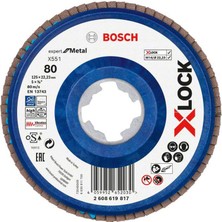 Odea Bosch X-Lock Flap Disk 125 mm 80 Kum Plastik Taban X551 2608619817