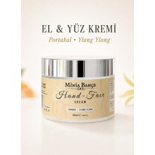 Odea Minia Bahçe Bitki Sanat Atölyesi Koruyucu & Besleyici El ve Yüz KREMI,%100 Saf ve Katkısız, Portakal-Ylangylang, 50ML
