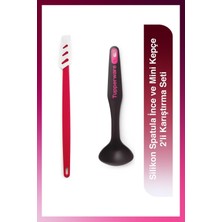 Odea Tupperware Silikon Spatula Ince ve Mini Kepçe 2'li Karıştırma Seti