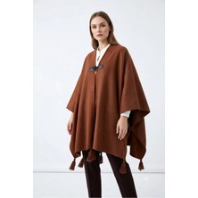Çalıkuşu Triko Panço Şal