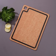 Arow Kesme Tahtası Dikdörtgen Modern Tasarım Siyah Çerçeve Renkli 21X30 cm