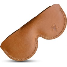 Oh Deer Leather Hakiki Deri Gözlük Kılıfı – Şık Koruyucu Tasarım - Camel Renk