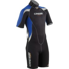 Rafta Cressi Crs LV440001C Shorty Elbise, Erkek, Siyah/mavi/gri, 2.5 mm