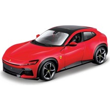 Rafta Bburago Ferrari Purosangue: Model Araba, 1:24 Ölçeğinde, Kırmızı (18-26030)