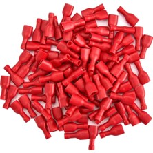 Powermaster PM-39063 0,5-1,5mm2 Kesit 23X9X6MM Soket Kırmızı Izoleli Kablo Pabucu (300'LÜ Paket)