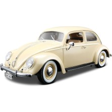Rafta Burago 1/18 Scale Diecast 18 – 12029 Volkswagen Kafer Beetle 1955 Cream