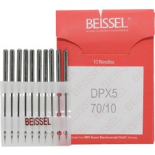 Rafta Beıssel Beissel Dpx5 Sanayi Tipi Düz Makine Kalın Dipli Iğne 10/70 Numara Suk Uçlu 10 Adet (1 Paket)