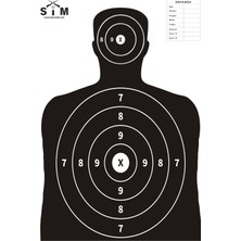 Rafta Sim Taktik Atış Hedef Kağıdı 64X90CM NO:101
