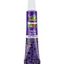 Rafta Nova Color Yağlı Boya Tüp Mor NC-135 12 Li (1 Paket 12 Adet)