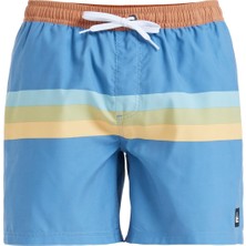 Rafta Quıksılver Everyday Straıght Volley 15,coronet Blue Retro Strıpe Xs