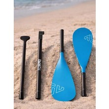 Rafta Savaboards Çift Taraflı Sup Küreği – Alüminyum Paddle Board & Kayak Küreği (Pembe/mavi/siyah) (Mavi)
