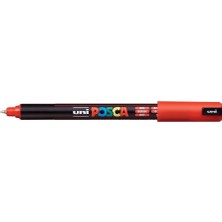 Rafta Posca Uniball Pigment Marker Kalem PC1MR, Kırmızı 4902778089859