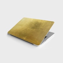 Rafta Laptop Sticker Notebook Pc Kaplama Etiketi Altın Doku