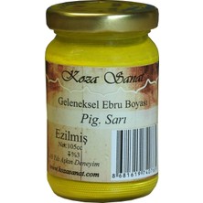 Rafta Koza Sanat Geleneksel Ebru Boyası Ezilmiş Pigment Sarı 105 cc