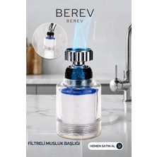 Berev Kireç Önleyici Pamuklu Filtre Musluk Başlığı Tekil Ürün Plastik Malzeme ile Fonksiyonlu Kullanım