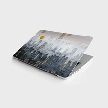 Rafta Laptop Sticker Bilgisayar Notebook Pc Kaplama Etiketi Modern Şehir
