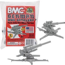 Rafta Bmc Klasik Ww2 Alman 88 mm Topçu - 2 Adet Gri Plastik Ordu Erkek Aksesuarları