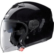 Nolan N43E Highline 030 Yarım Motosiklet Kaskı Parlak Siyah M - Outlet