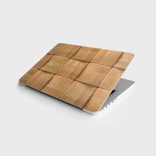 Rafta Laptop Sticker Bilgisayar Notebook Pc Kaplama Etiketi 3D Ahşap Desen