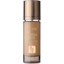 Rafta Note Matte Lock Foundation 100 Velvet Beige Spf 50 Yoğun Kapatıcı Mat Bitişli Fondöten