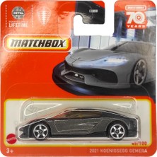 Rafta Matchbox Koenigsegg Gemera 45/100 Serisi 2023 Metal Pul Gri