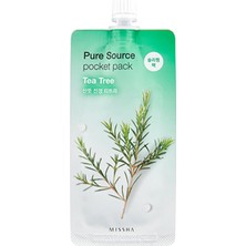 Rafta Missha Çay Ağacı Özlü Yağ Kontrolü Sağlayan Uyku Maskesi Pure Source Pocket Pack (Tea Tree), 111471