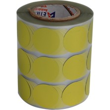 Rafta Hazır Etiketler , Hazır Al Hızlı Al Metalize Kuşe Etiket 25MM x 25MM Ruloda 2500 Adet, Ev ve Ofis Kullanımı Için Kendinden Yapışan Etiket ve (Metalize Sarı)