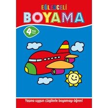 Rafta Eğlenceli Boyama 2-4 Yaş Üstü 4'lü Pastel Boya Hediyeli