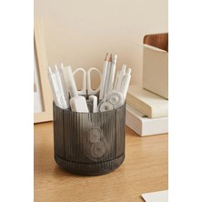 Rafta Buffer 360 Derece Dönebilen Plastik Organizer, Çok Amaçlı Mutfak Banyo Makyaj Malzemesi Düzenleyici, Döner Masaüstü Stand, 11.5X11 cm