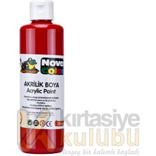 Rafta Nova Color Şişe Akrilik Boya Kırmızı 250 Gram (NC-431)