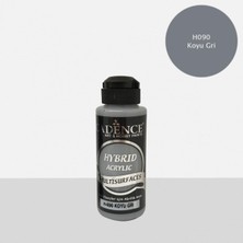 Rafta Cadence Hibrit Multisurface Akrilik Boya, 120 Ml, H090 Koyu Gri